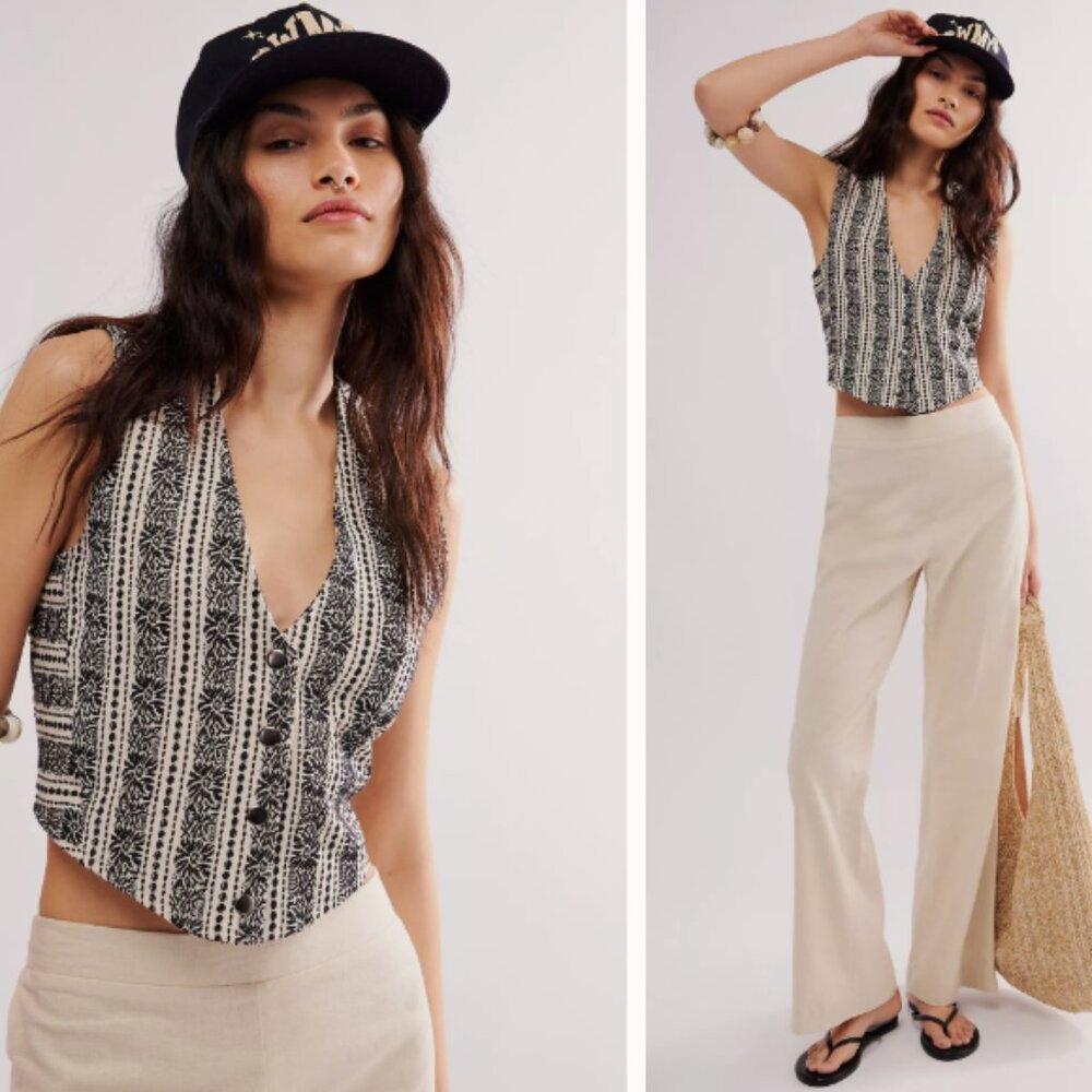 Free People Field of Flowers Vest – Size Small